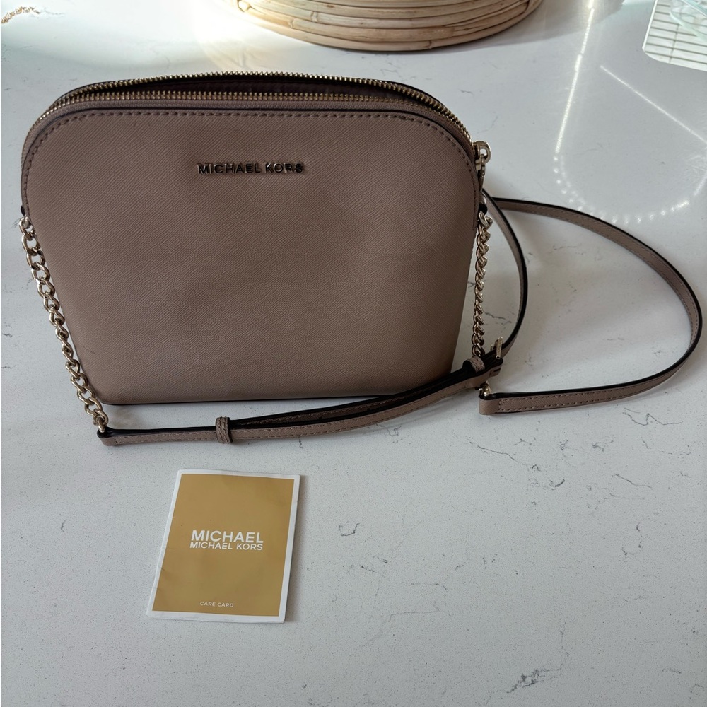 Michael Kors Beige Crossbody Bag
